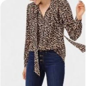 J. Crew Leopard Print Blouse - worn about three times.